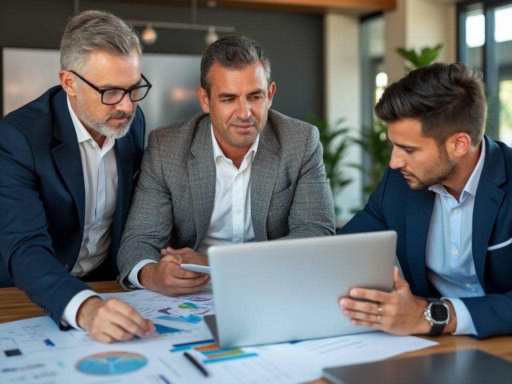 Executive team reviewing workforce strategy